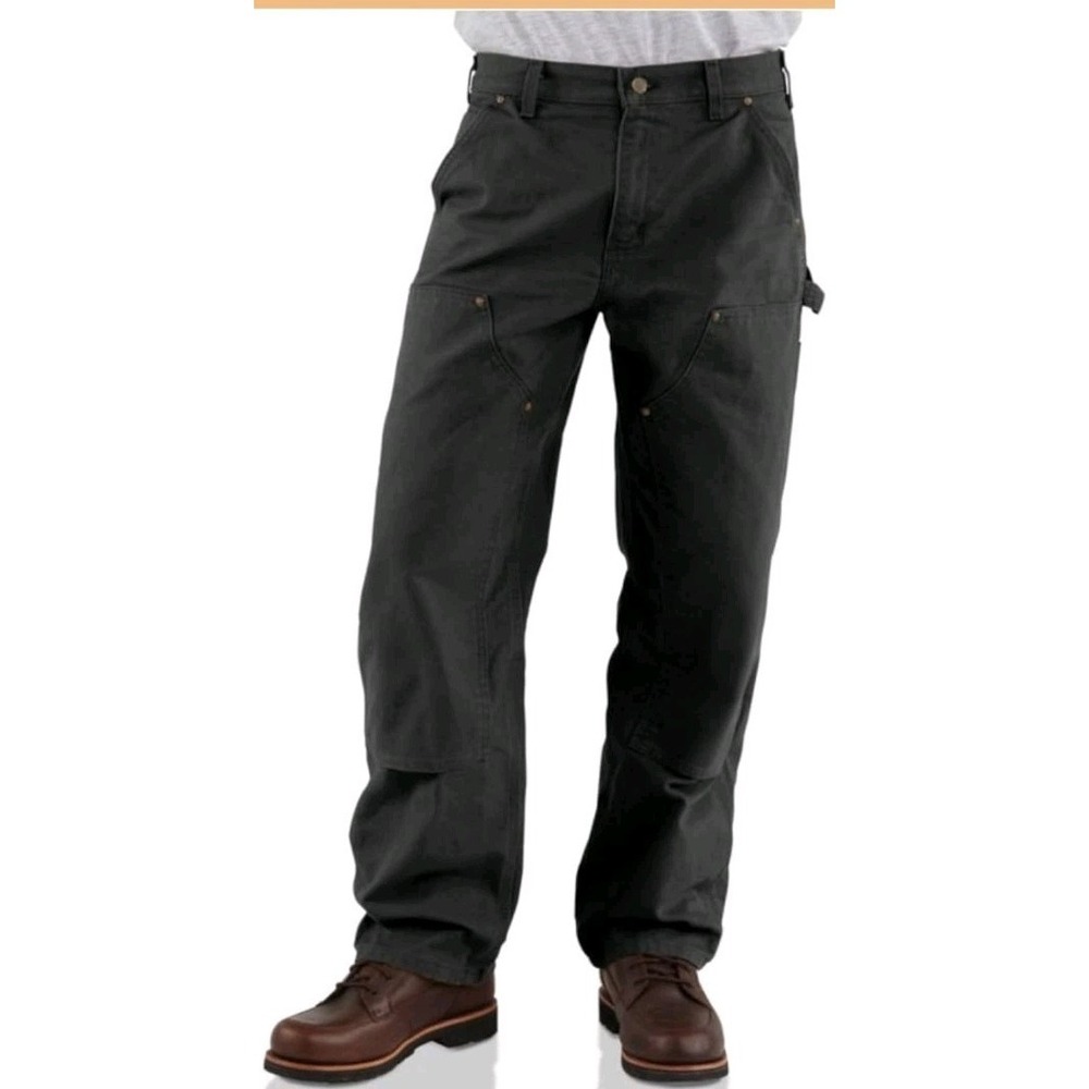 NWT Carhartt Men's Loose Straight Washed Duck Lined Dungaree Utility Cargo 29x32